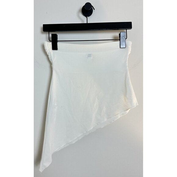 BDG Urban Outfitters Y2k Asymmetrical Tube in White Size Small - Picture 4 of 6